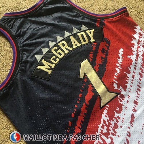 Maillot Tornto Raptors Tracy Mcgrady Mitchell & Ness Noir Rouge